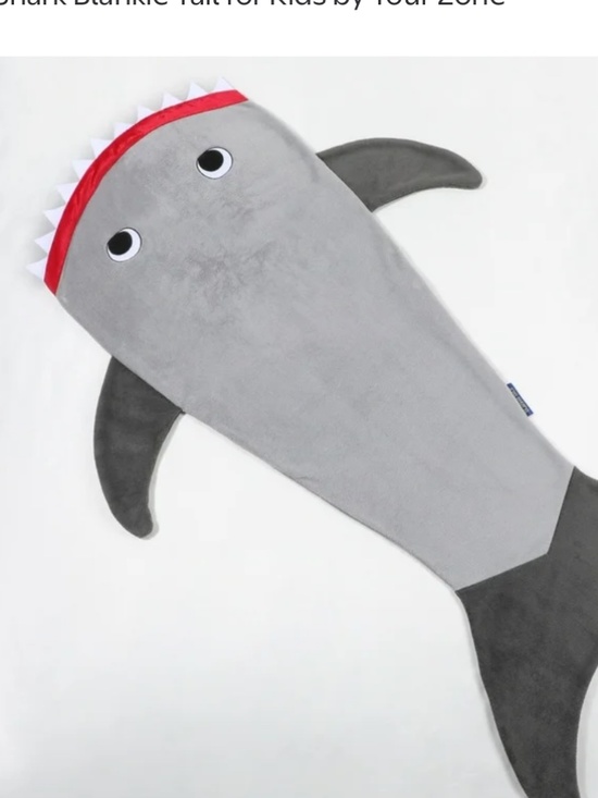 Shark Blankie Tail for Kids - Picture 3 of 5